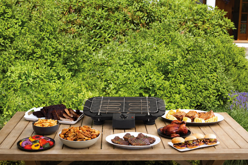 HAUSBERG HB-530NG Elektrische Grill 2000W met Afneembare Plaat en Thermostaat