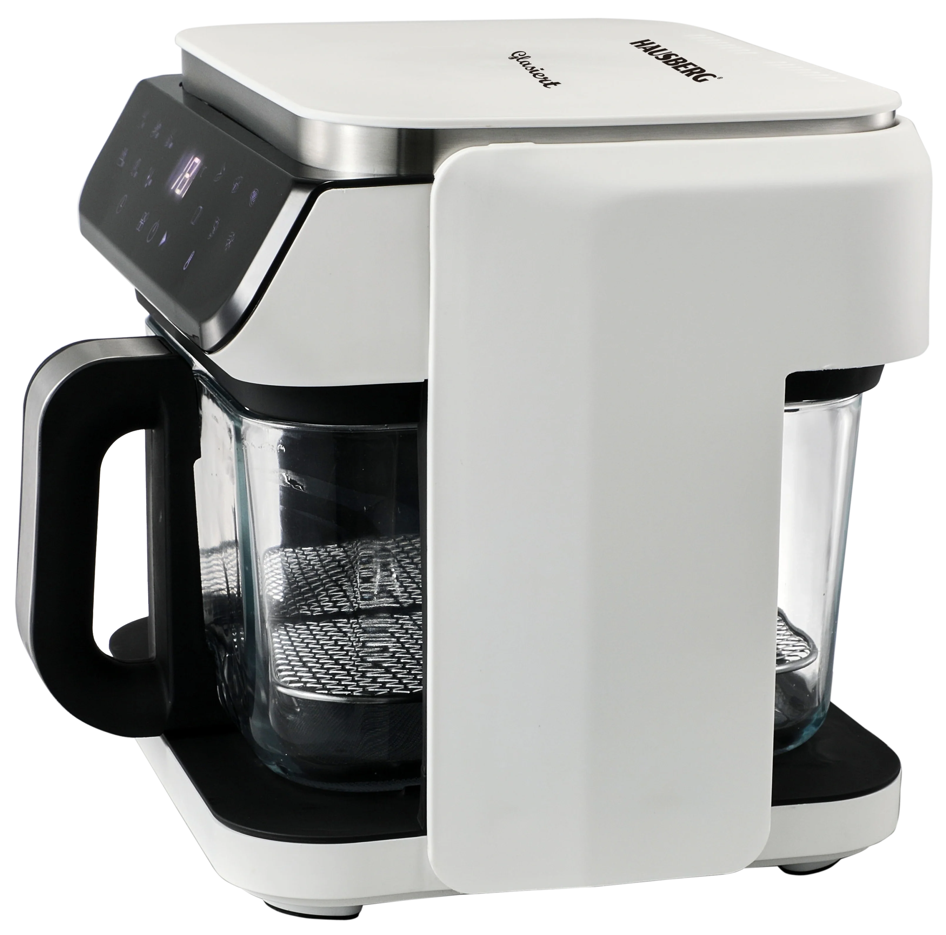 HAUSBERG HB-2343AB Heteluchtfriteuse 6.5L Glazen Mand Wit 1200W