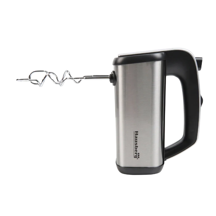 HAUSBERG HB-4201NG Handmixer 5 Snelheden 400W Zwart Roestvrij staal