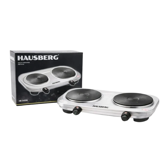 HAUSBERG HB-545IN Elektrische Kookplaat 2500W met 2 Kookzones
