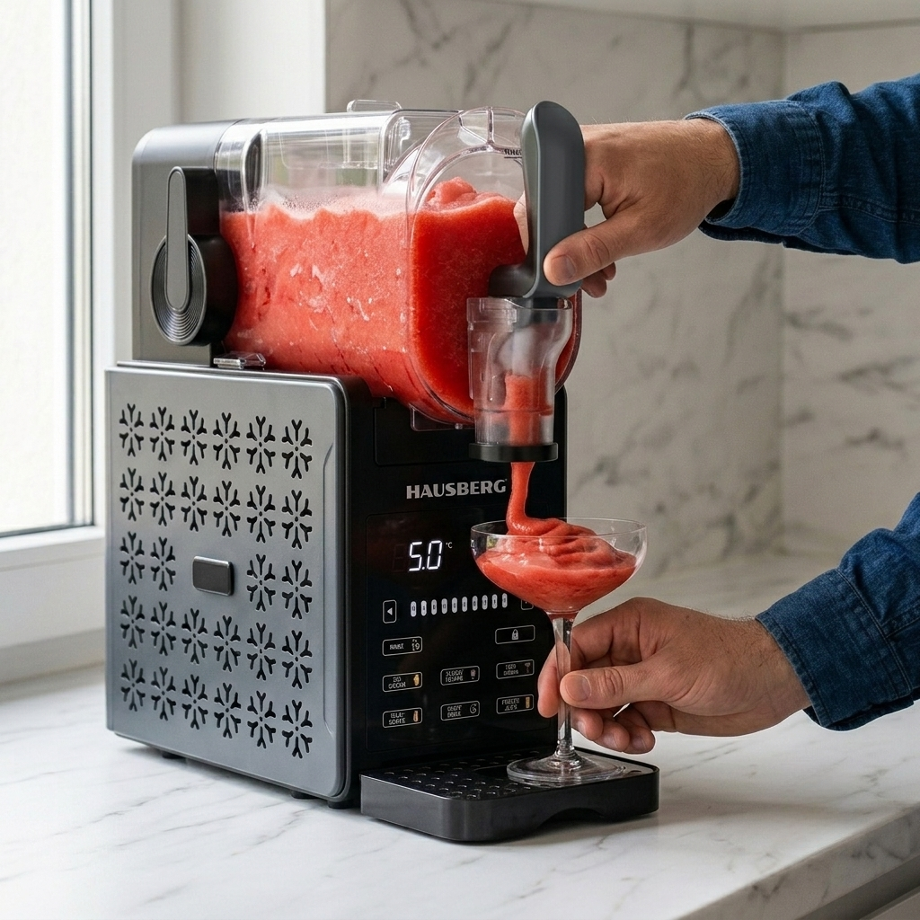 HAUSBERG HB-6045GR Slush- en IJsmachine 2L met touchscreen